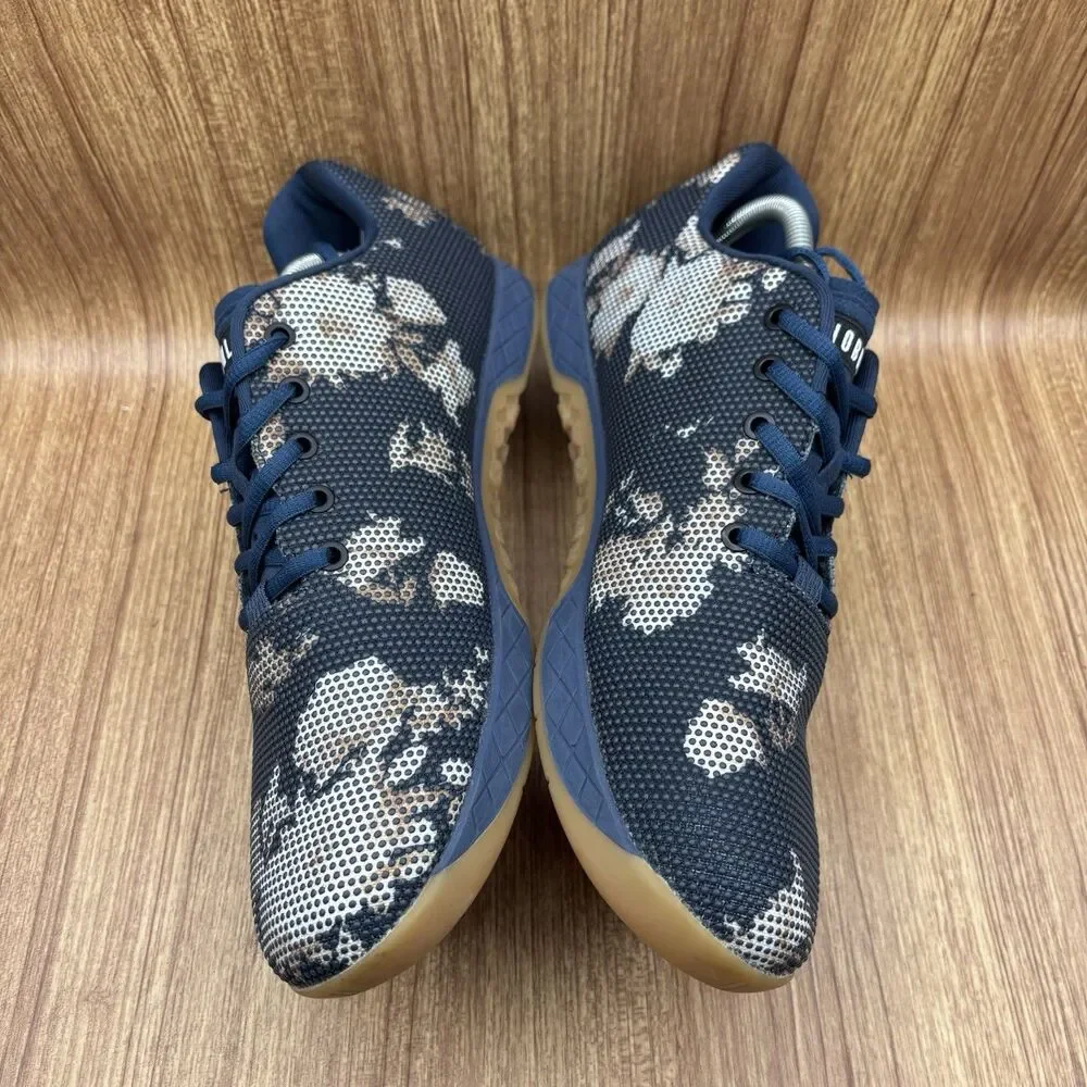 NOBULL Trainer SuperFabric Men Size 12.5 EU‎ 47 Navy Blue Floral Print Sneaker